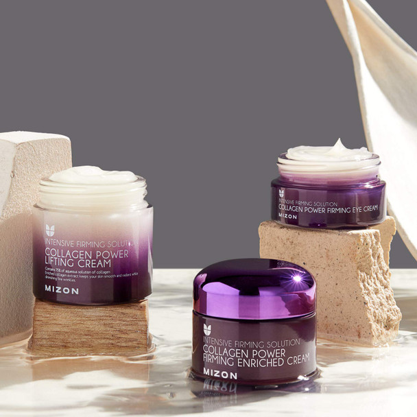 MIZON Collagen Line. Collagen Power Firming Enriched Cream, Korean skincare, wrinkle care, firm skin, anti aging (1.69 FL oz)