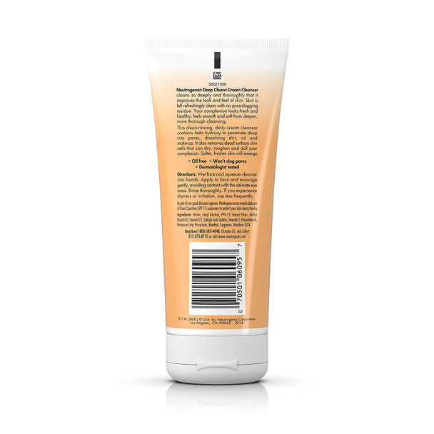 Neutrogena Deep Clean Cream Cleanser 7 oz