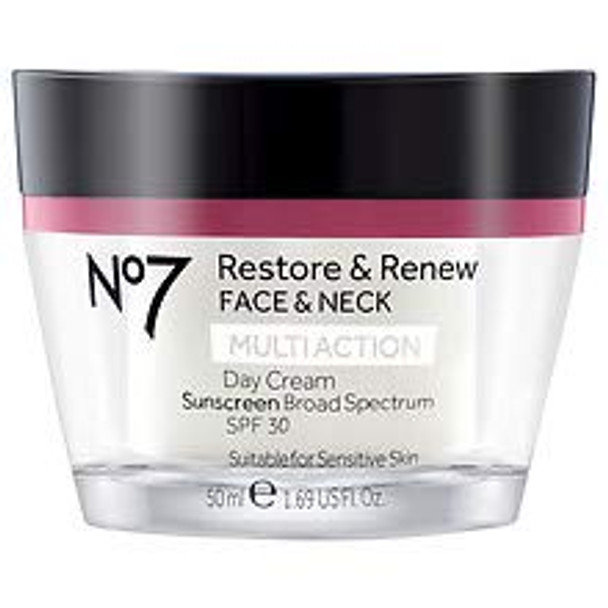 No7 Restore & Renew Multi Action Face & Neck Day Cream SPF 301.7oz 1 pack