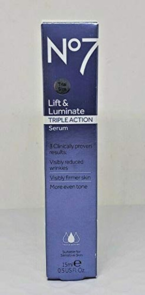No7 Lift Luminate Triple Action Serum 0.5 oz Trial Size