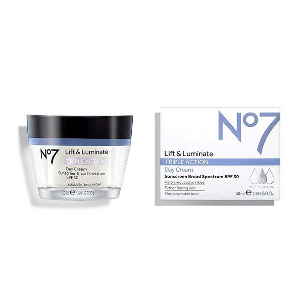 No7 Lift & Luminate Triple Action Day Cream SPF30, 1.69 fl. oz/50 ml