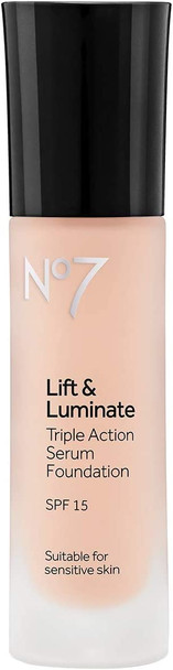 no7 Lift and Luminate Triple Action Serum Foundation SPF 15 Light Shades - 1oz