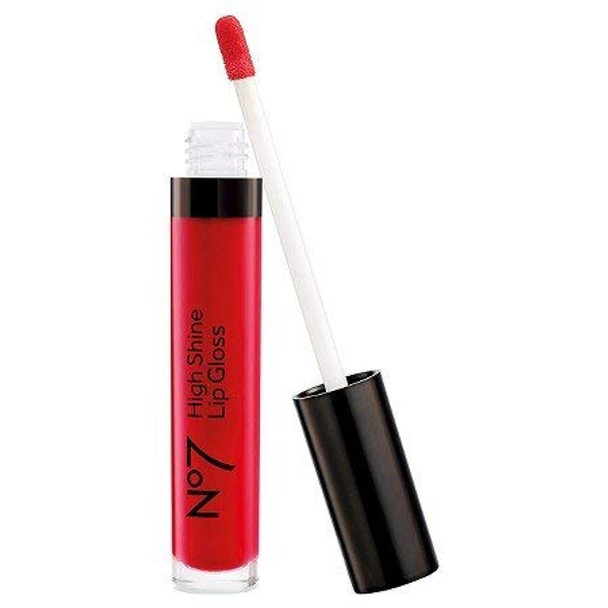 No7 High Shine Lip Gloss roaring red