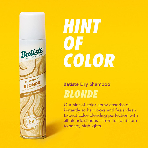 Batiste Dry Shampoo, Brilliant Blonde, 6.73 fl. oz. (Pack of 3)