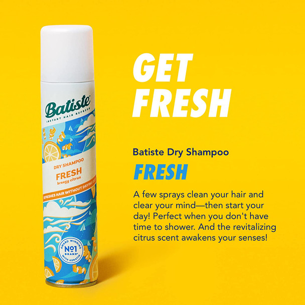 Batiste Dry Shampoo, Fresh Fragrance, 6.35 OZ. Packaging May Vary