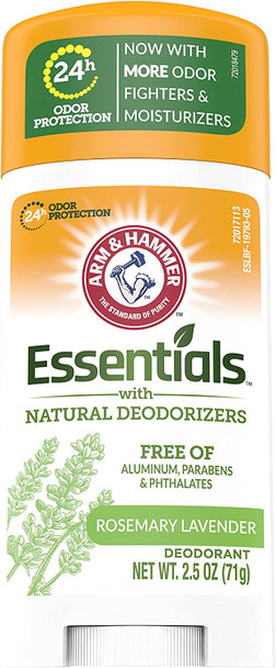 Arm & Hammer Essentials Natural Deodorant, Fresh - 2.5 oz - 3 pk