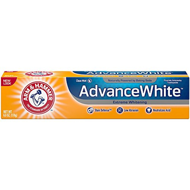 Arm & Hammer Advance White Extreme Whitening Toothpaste - 6 Oz (170 g) Pack of 4