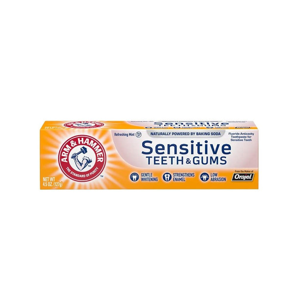 ARM & HAMMER Sensitive Teeth & Gums Toothpaste 4.5 oz (Pack of 8)