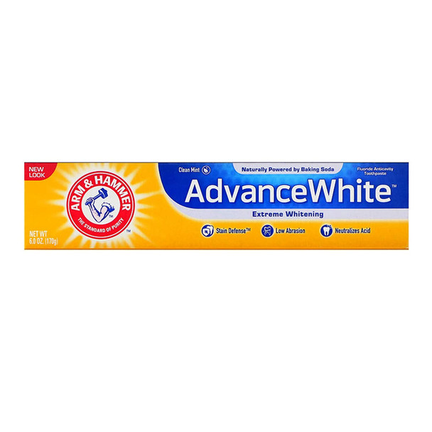 Arm & Hammer Advance White Extreme Whitening Toothpaste Clean Mint - 6 Oz- Pack of 4