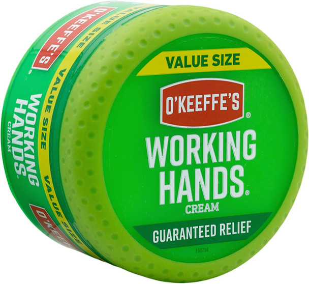 O'Keeffe's Working Hands Hand Cream Value Size, 6.8 Ounce Jar, (Pack of 1)