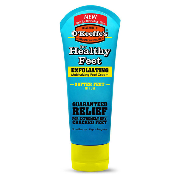 O'Keeffe's Healthy Feet, Exfoliating Foot Cream, 3 oz. Tube - 2 Pack