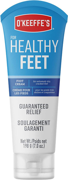 O'Keeffe's for Healthy Feet Foot Cream for Extremely Dry, Cracked, Feet, 7 Ounce Tube, (Pack of 2)