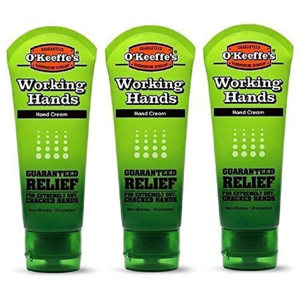 O'Keeffe's Working Hands Hand Cream, Tube, 3 oz Pack of 3