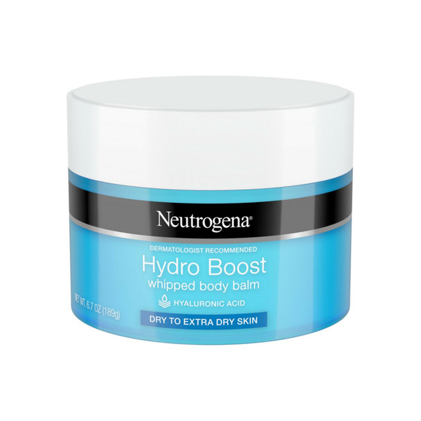 Neutrogena Hydro Boost Hydrating Whipped Body Balm with Hyaluronic Acid, Non-Greasy and Fast-Absorbing Balm for Dry Skin 6.7  oz