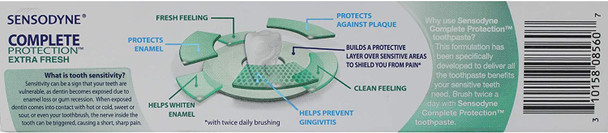 Sensodyne Complete Protection Sensitivity Toothpaste, Extra Fresh 3.40 oz (Pack of 3) by Sensodyne