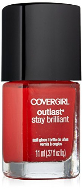 Covergirl Outlast Stay Brilliant Nail Gloss, #175 Ever Reddy - 0.37 Oz by COVERGIRL