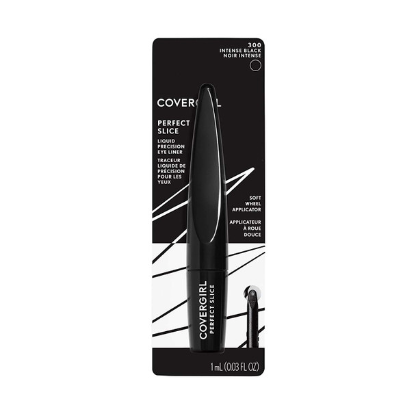 COVERGIRL Perfect Slice Liquid Eye Liner, Intense Black 300, 0.034 Ounce