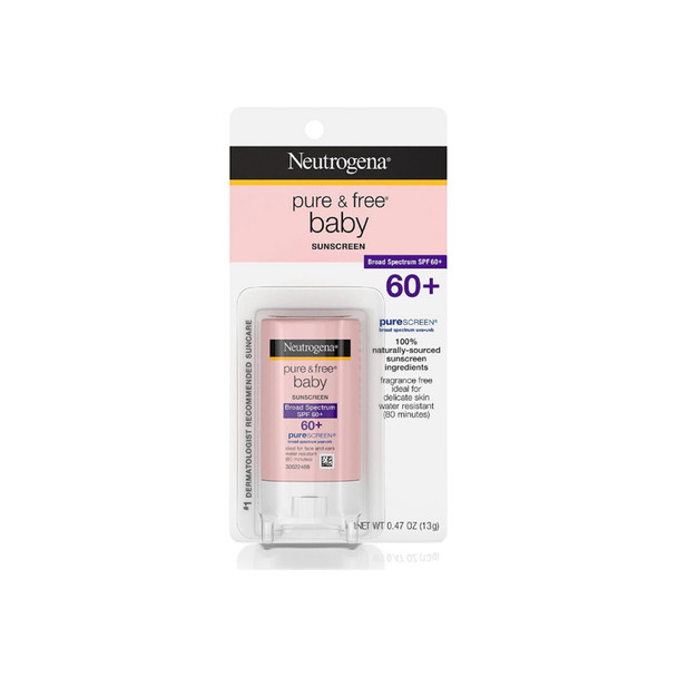 Neutrogena Pure & Free Baby Sunscreen Stick SPF 60+ 0.47 oz