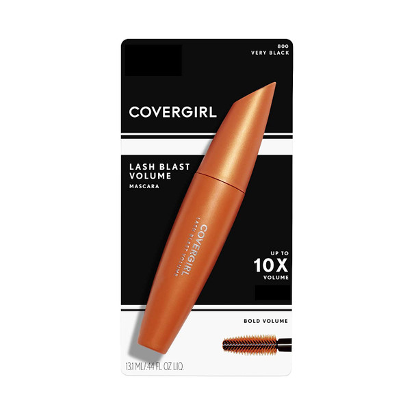 COVERGIRL LashBlast Volume Mascara, 1 Tube (0.44 oz), Very Black Color, Volumizing Mascara, Hypoallergenic, For All Eye Colors & Skin Tones (packaging may vary)