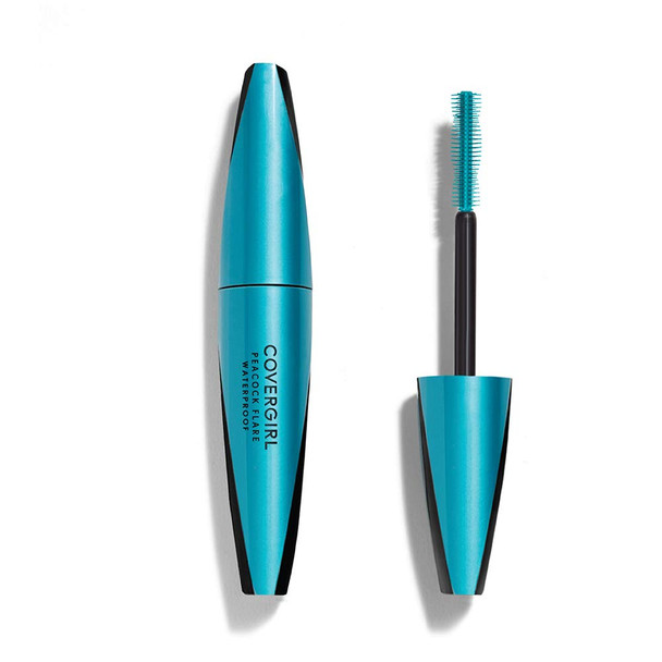 COVERGIRL Peacock Flare Waterproof Mascara, Extreme Black, 0.3 Ounce (packaging may vary)