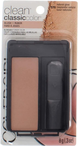 CoverGirl Classic Color Blush, Natural Glow [570], 0.3 oz (Pack of 2)