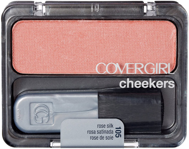 CoverGirl Cheekers Blush, Rose Silk 105, 0.12-Ounce (Pack of 3)