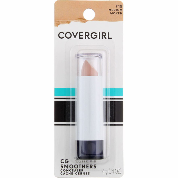 CoverGirl Smoothers Concealer, Medium [715], 0.14 oz (Pack of 4)