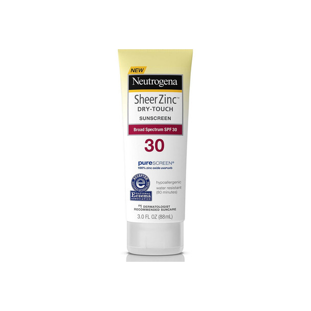 Neutrogena Sheer Zinc Dry-Touch Sunscreen Broad Spectrum SPF 30 3 oz