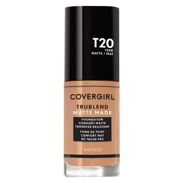 COVERGIRL COVERGIRL trublend matte made liquid foundation, t20 soft honey, 1.01 fl oz, pack of 2, 1.01 Ounce