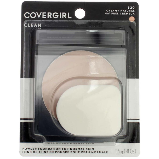 CoverGirl Simply Powder Foundation, Creamy Natural [520] 0.41 oz (Pack of 2)