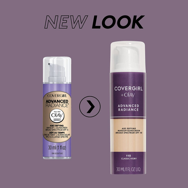 COVERGIRL Advanced Radiance Liquid Makeup, Natural Beige 140, 1.0-Ounce