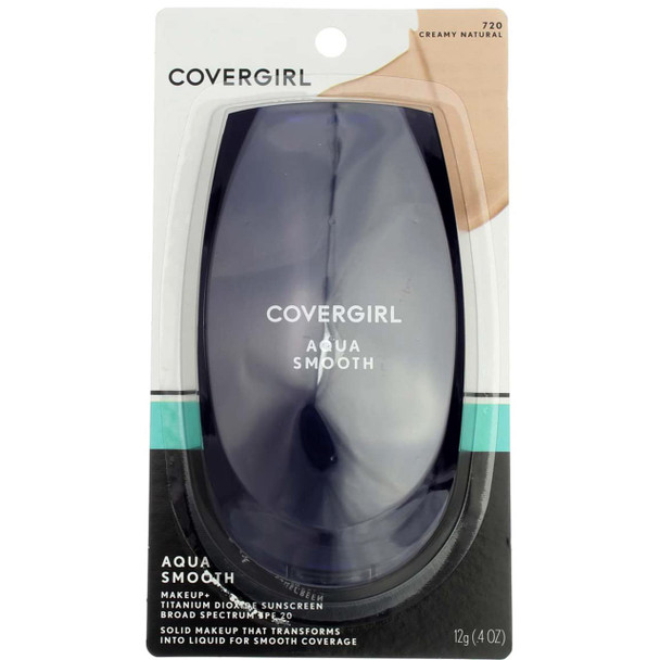 CoverGirl Smoothers Aquasmooth Cream Natural 720 Compact Foundation - 2 per case.