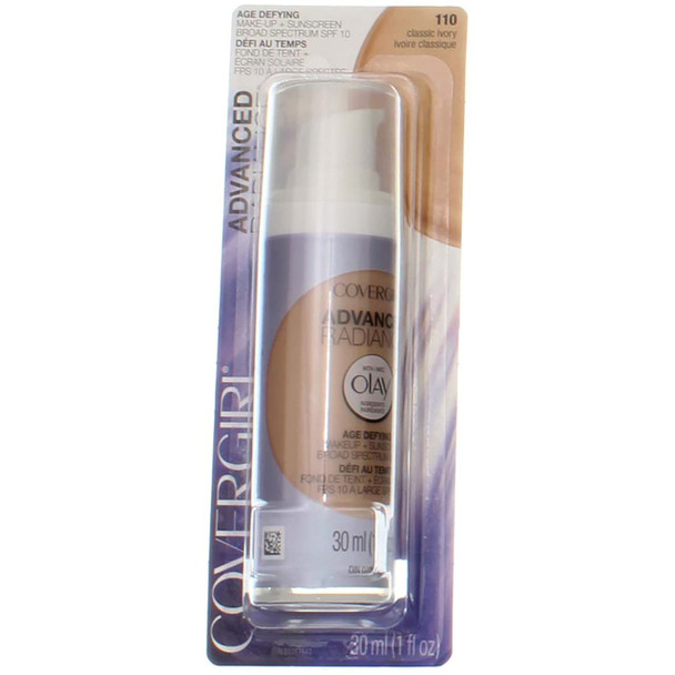 CoverGirl Advanced Radiance Liquid Makeup - Classic Ivory (110) - 2 pk