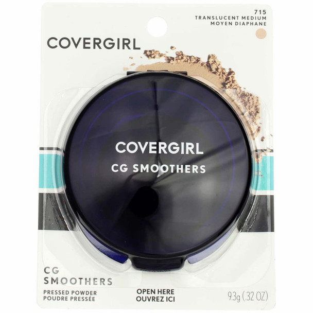 CoverGirl Smoothers Pressed Powder, Translucent Medium [715] 0.32 oz (Pack of 3)