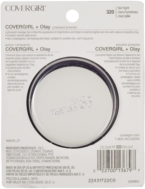 COVERGIRL & Olay Pressed Powder Fair Light 320, 0.39 Oz