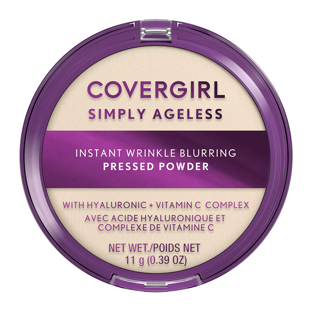 Covergirl Simply Ageless Instant Wrinkle Blurring Pressed Powder, Translucent, 0.39 Oz.