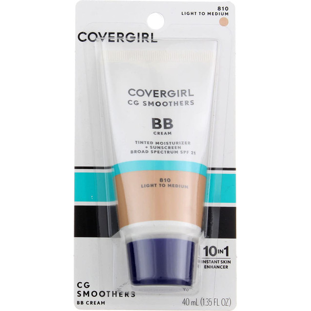 CoverGirl Smoothers SPF 21 Tinted Coverage, Light to Medium [810], 1.35 oz (Pack of 3)