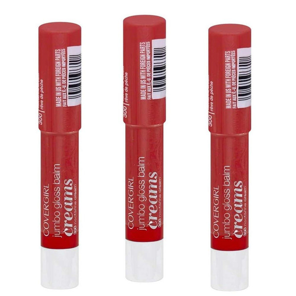 Pack of 3 CoverGirl Jumbo Gloss Balm Creams, 300 Nectarine Dream