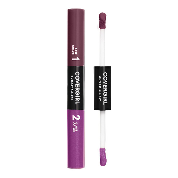 COVERGIRL Outlast All-Day Color & Lip Gloss, Vivid Violet, 0.2 Ounce (packaging may vary)