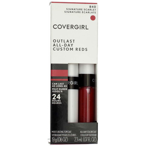 COVERGIRL Outlast All-Day Custom Reds Lip Color, Signature Scarlet (Pack of 6)
