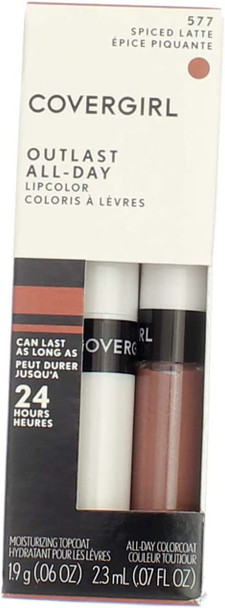 CoverGirl Outlast All Day Lipcolor, Spiced Latte [577] 1 ea (Pack of 8)