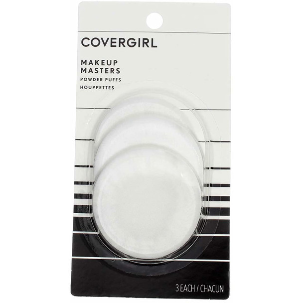 CoverGirl Makeup Masters Powder Puffs, 3 ct, 2 pk