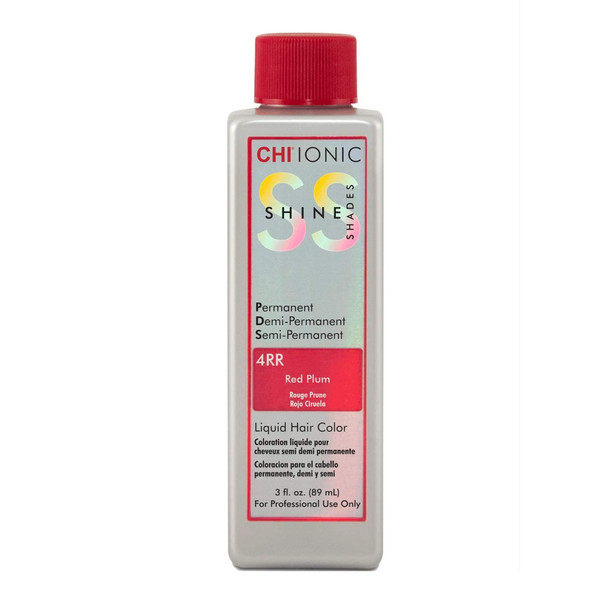 CHI Ionic Shine Shades Liquid Hair Color for Unisex, 4RR Red Plum, 3 Ounce