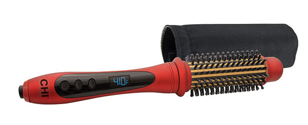 CHI Amplitude Ceramic Heated Round Brush, Red