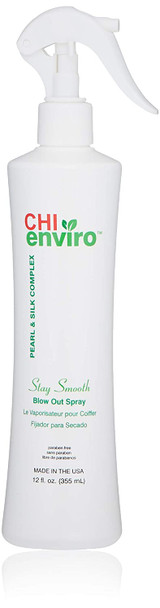 Chi Enviro Stay Smooth Blow Out Spray, Pearl and Silk Complex, 12 Fl Oz