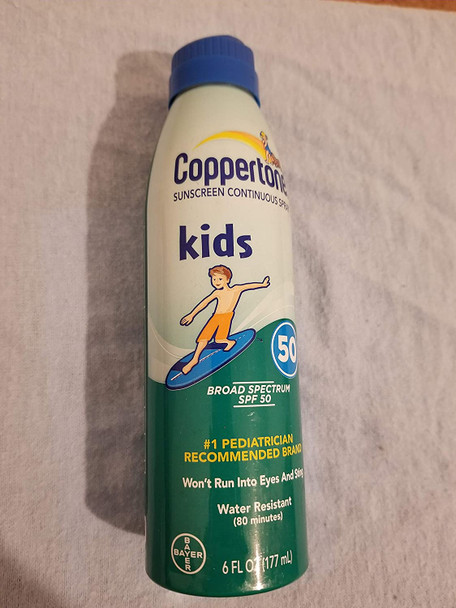 Coppertone Kids Sunscreen Continuous Spray SPF 50, 6 oz