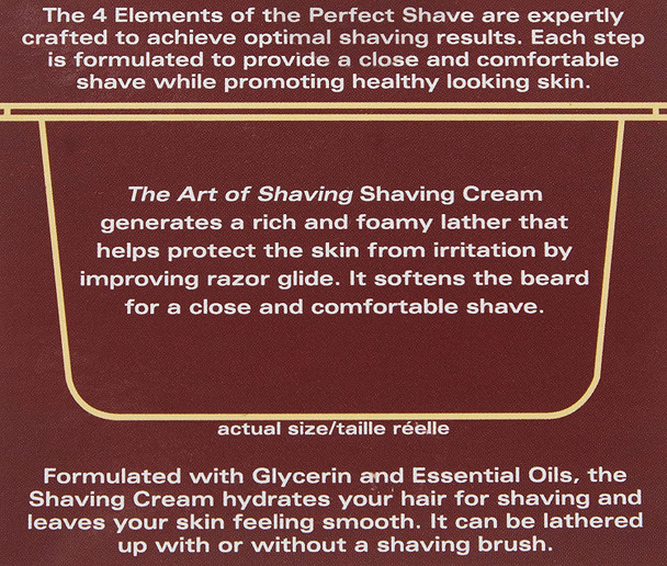 The Art of Shaving Sandalwood Shaving Cream - Protects Against Razor Burn and Irritation, Clinically Tested for Sensitive Skin