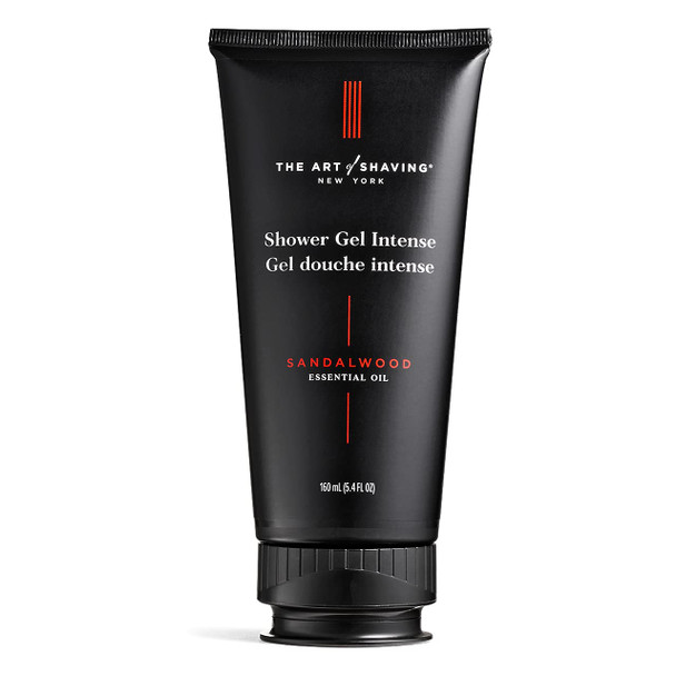 The Art of Shaving Mens Shower Gel Intense, 8 Hours of Long-Last Fragrance, Sandalwood Essential Oil, 5.4 fl. oz.