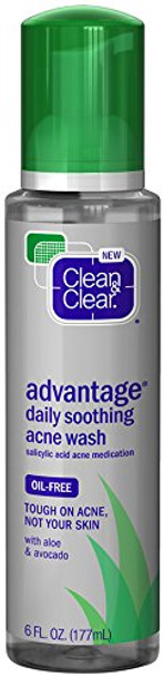 Clean & Clear Advantage Daily Soothing Acne Wash Oil Free