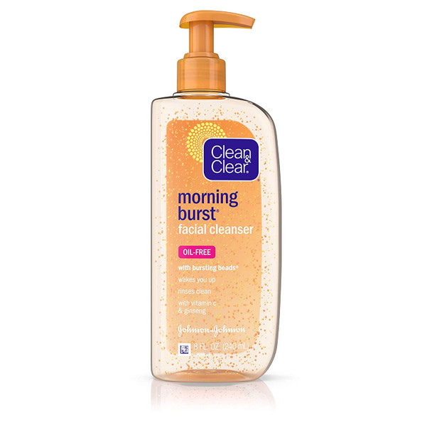 Clean & Clear Morning Burst Facial Cleanser with Bursting Beads (8 fl oz)